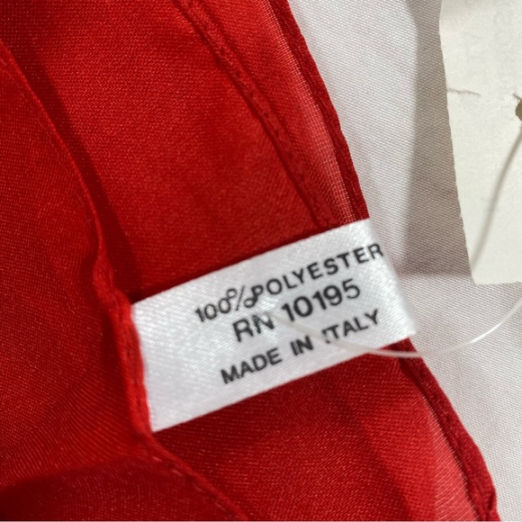 Multi color scarf hankerchief Feminine orange red white blue green yellow scarf - Picture 3 of 7